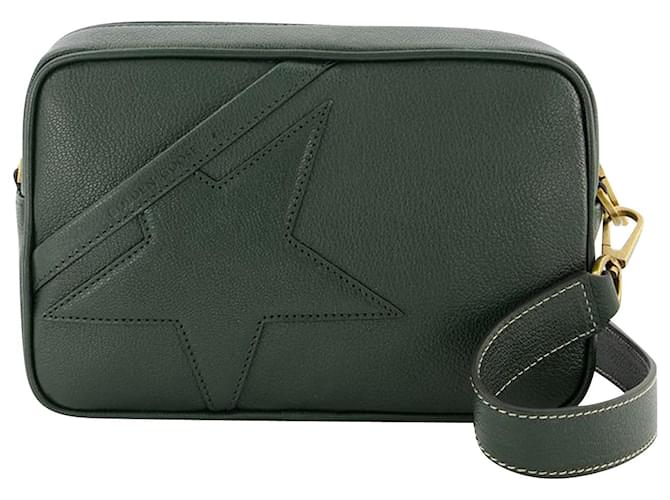 Golden Goose Deluxe Brand Star Bag in Green Leather  ref.749406